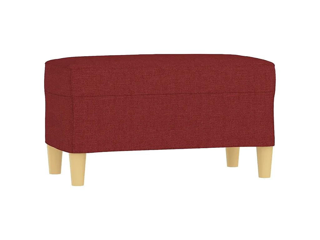 Banc Rouge bordeaux 70x35x41 cm Tissu