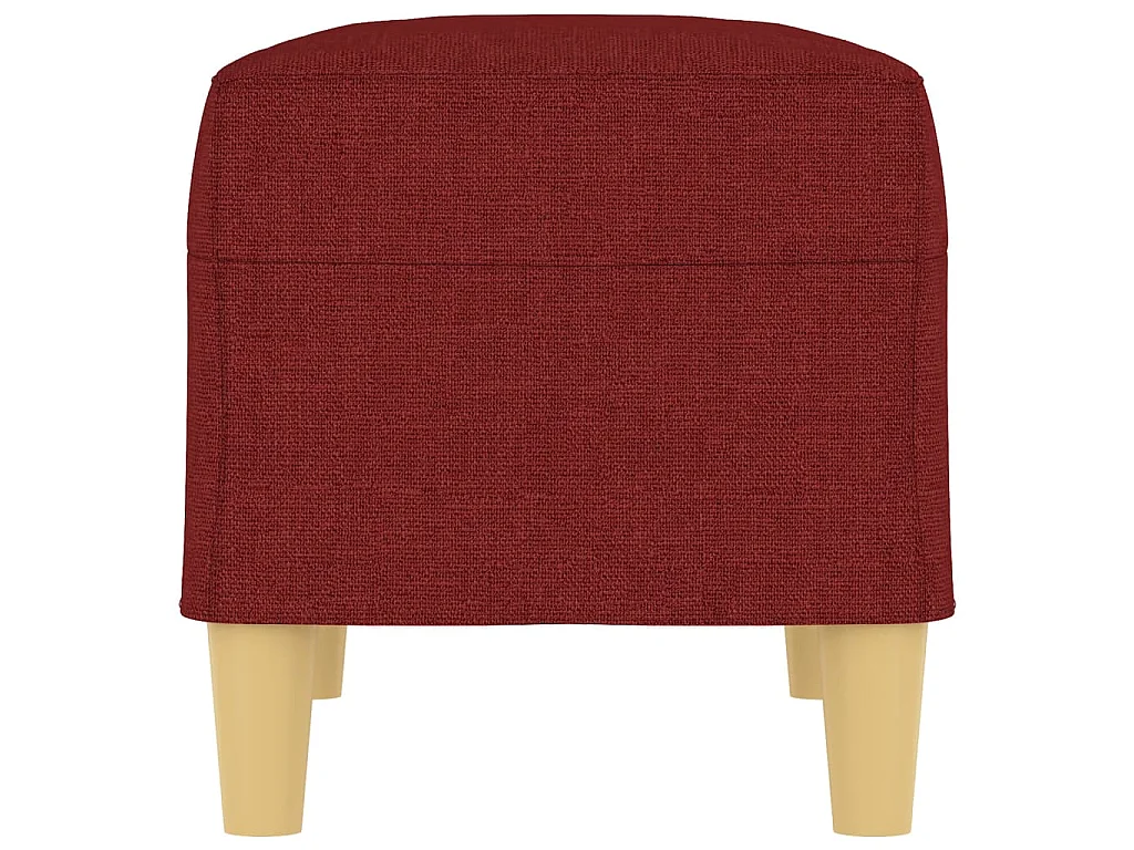 Banc Rouge bordeaux 70x35x41 cm Tissu