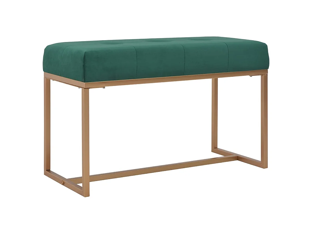 Bank 80 cm Grün Samt