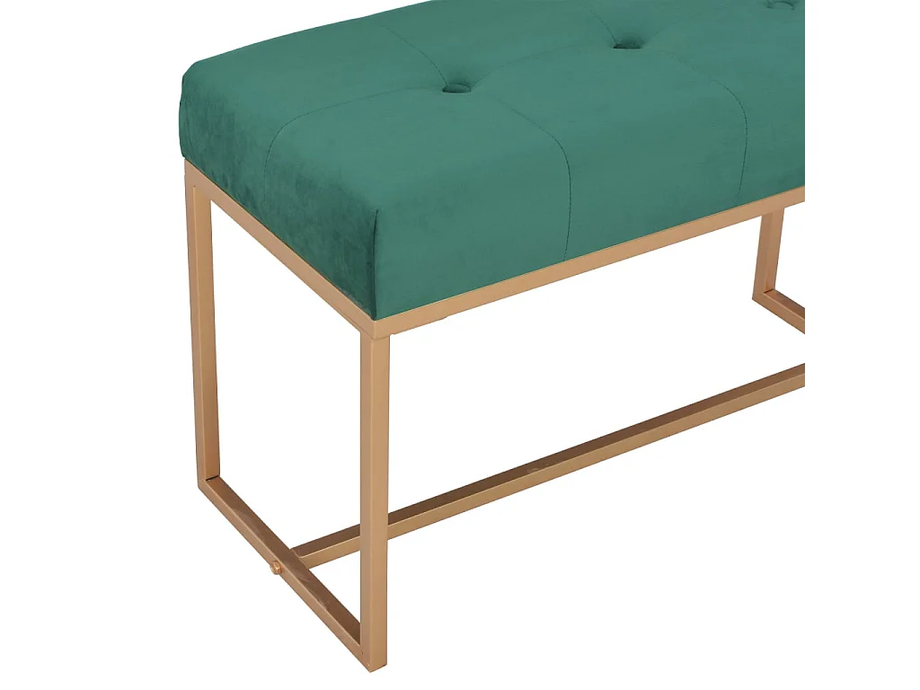 Bank 80 cm Grün Samt