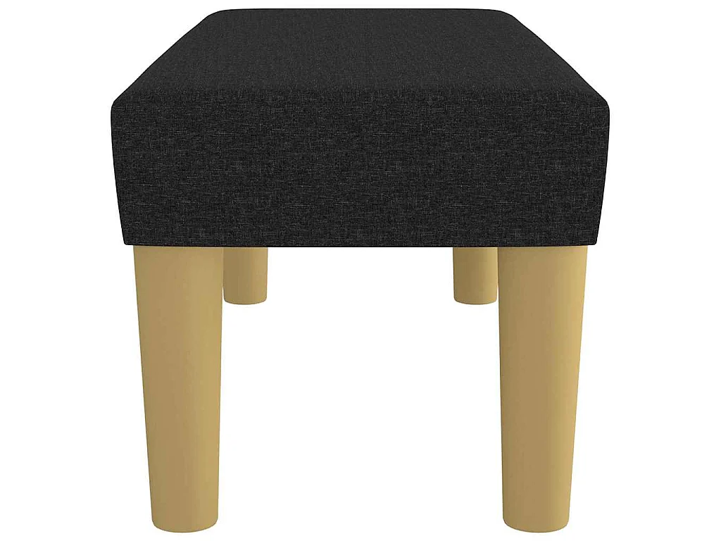 Banc Noir 70x30x30 cm Tissu