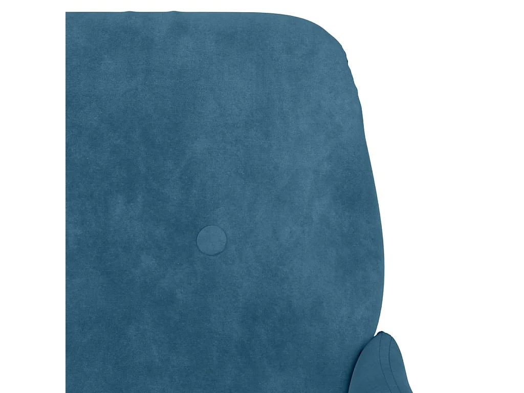 Bankje 108x79x79 cm fluweel blauw