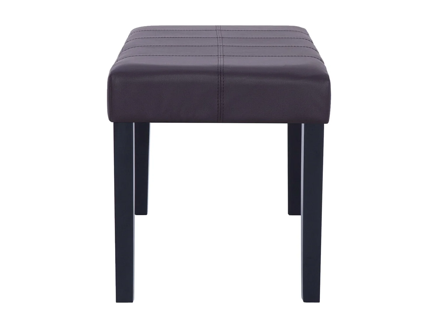 Banco 106 cm couro artificial castanho