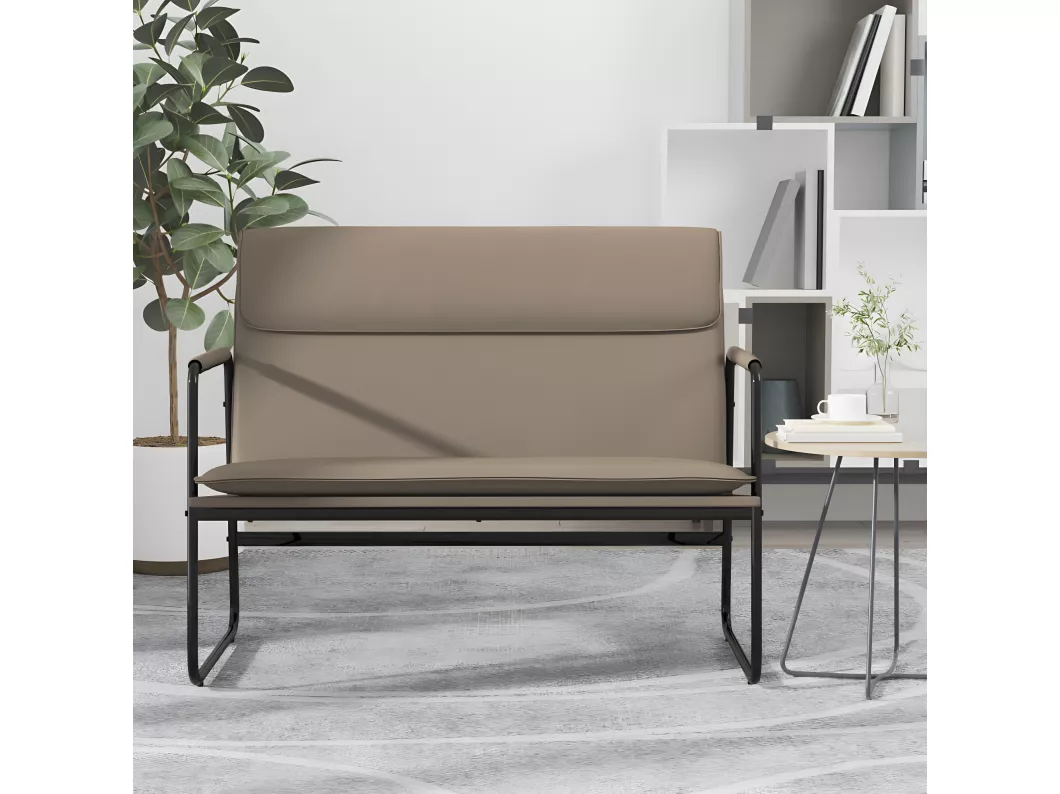 Kauf Unique Sitzbank Cappuccino-Braun 100x64x80 cm Kunstleder