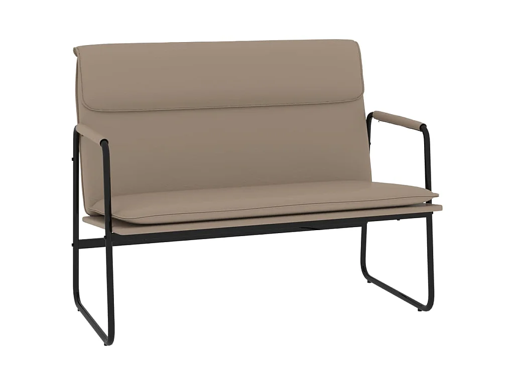 Sitzbank Cappuccino-Braun 100x64x80 cm Kunstleder