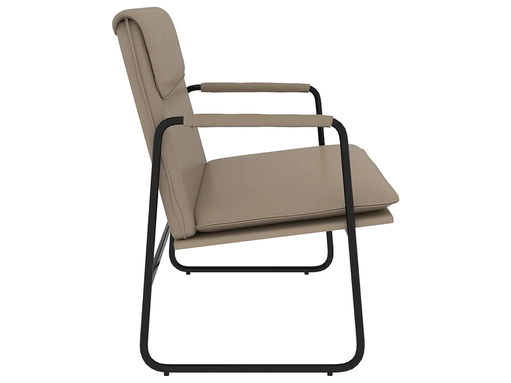 Sitzbank Cappuccino-Braun 100x64x80 cm Kunstleder