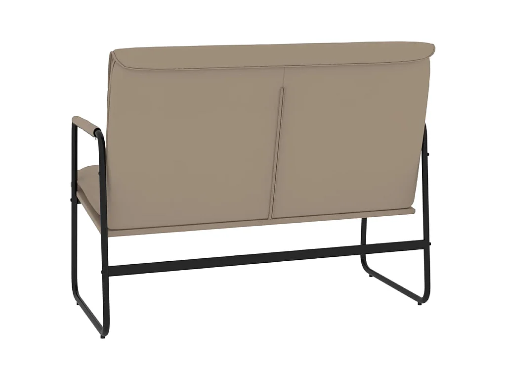 Sitzbank Cappuccino-Braun 100x64x80 cm Kunstleder