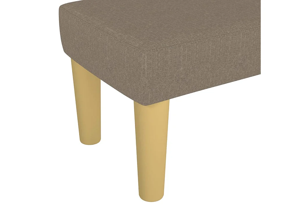 Banc Taupe 70x30x30 cm Tissu