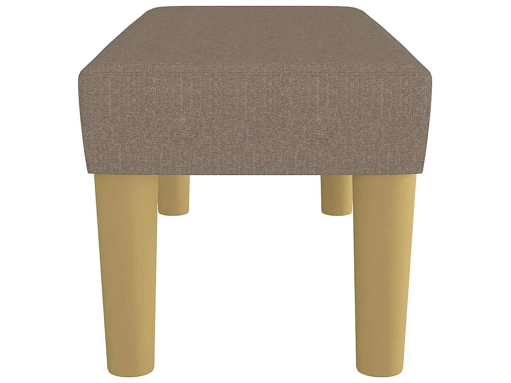 Banco 70x30x30 cm tecido cinza-acastanhado