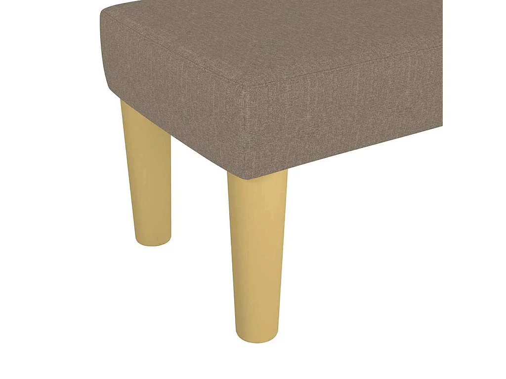 Banco 70x30x30 cm tecido cinza-acastanhado