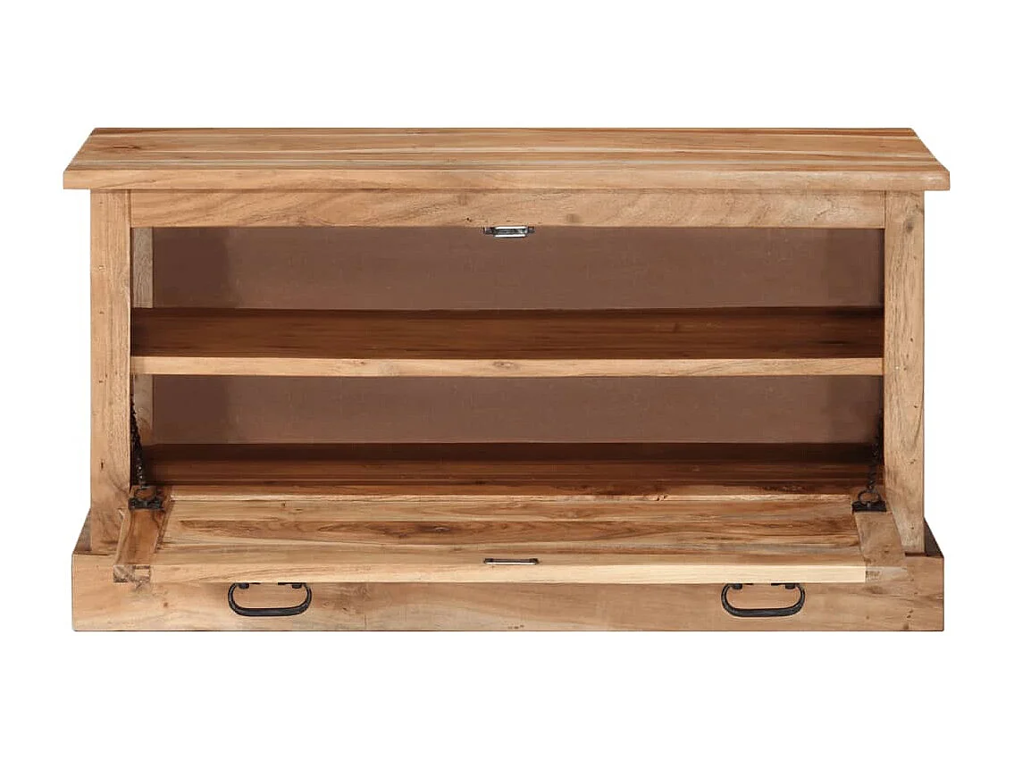 Banc de rangement de chaussures 85x40x45cm Bois d'acacia massif