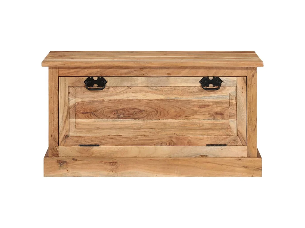 Panca con Scarpiera 85x40x45 cm in Legno Massello di Acacia
