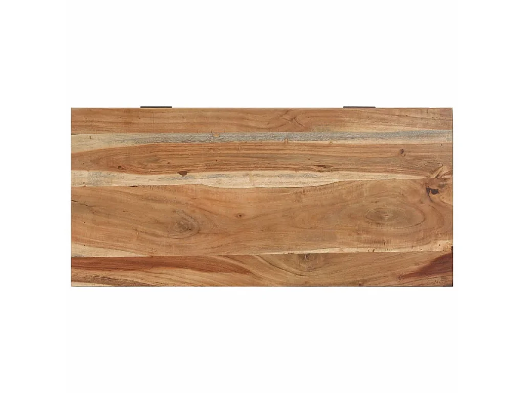 Panca con Scarpiera 85x40x45 cm in Legno Massello di Acacia