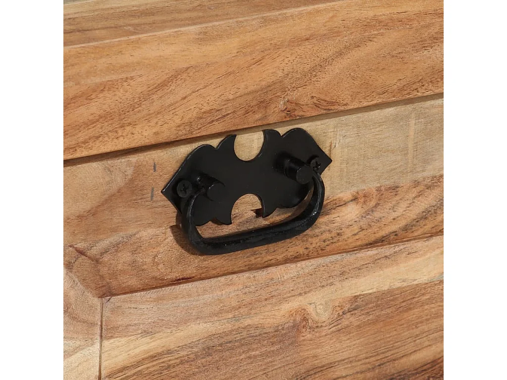 Panca con Scarpiera 85x40x45 cm in Legno Massello di Acacia