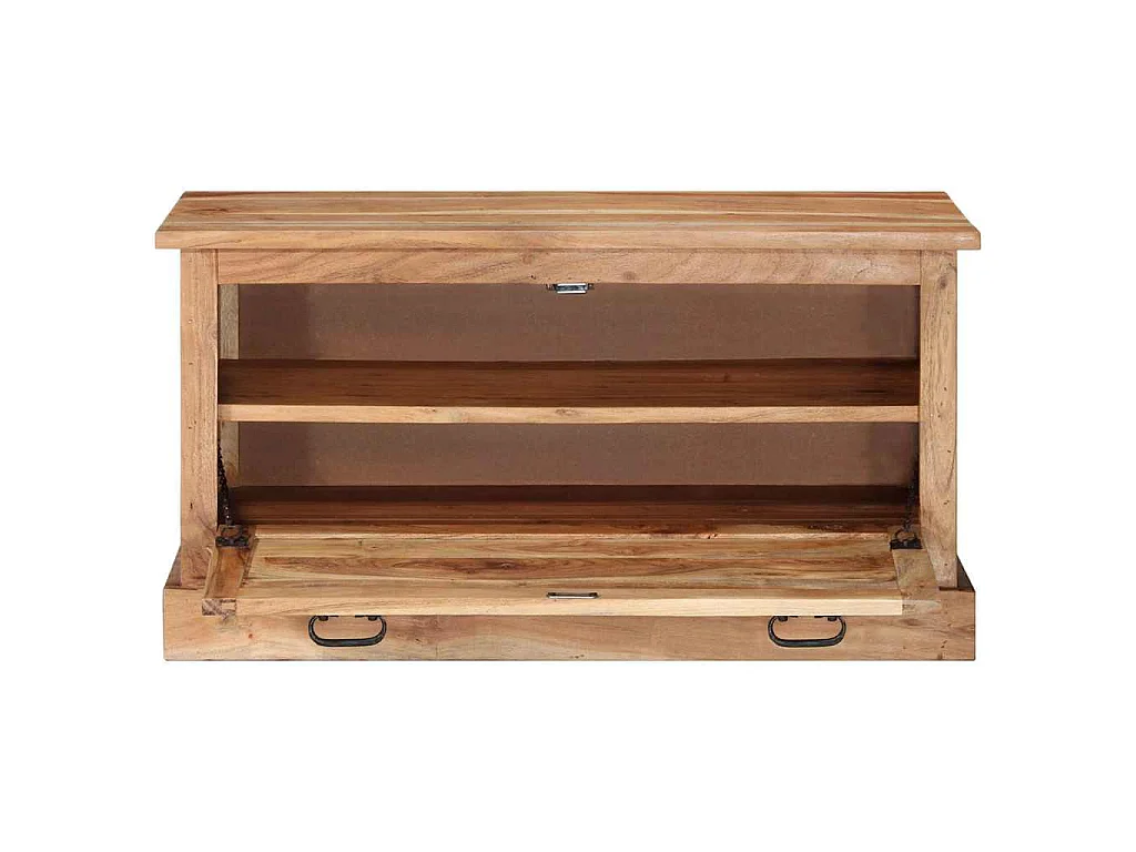 Banc de rangement de chaussures 85x40x45cm Bois d'acacia massif