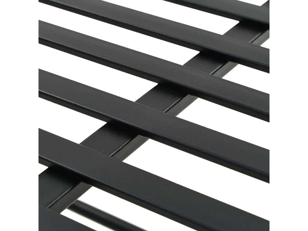 Banco estilo vintage metal 83x42x55 cm preto