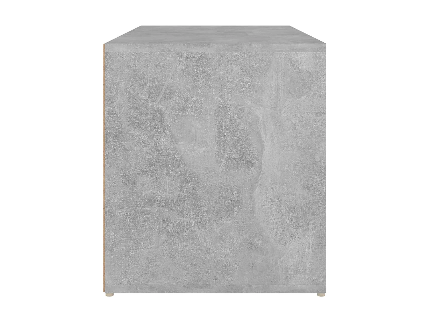 Halbank 80x40x45 cm bewerkt hout betongrijs