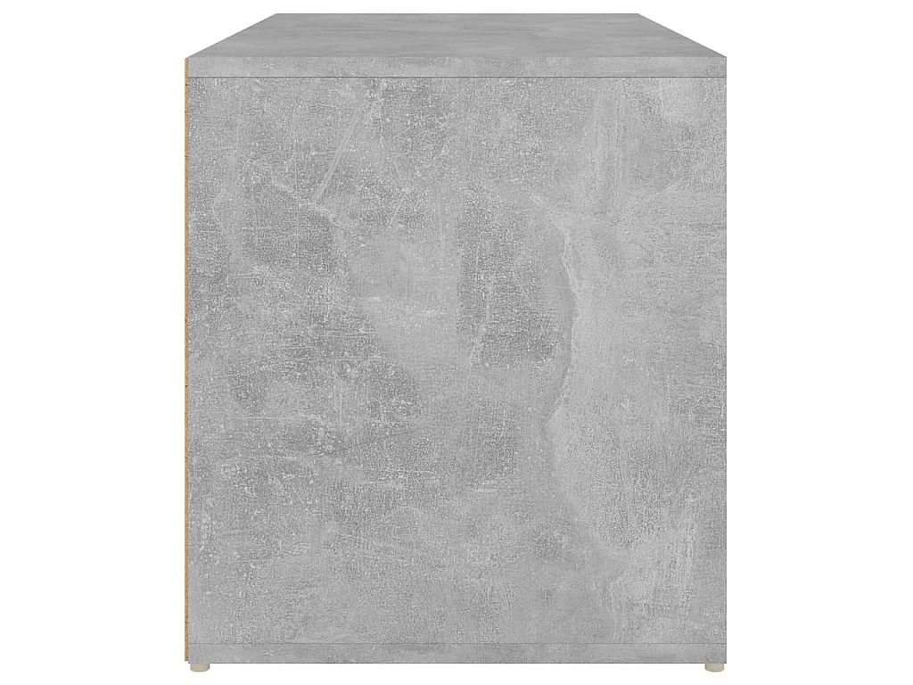 Banc d'entrée 80x40x45 cm Gris béton Bois d'ingénierie