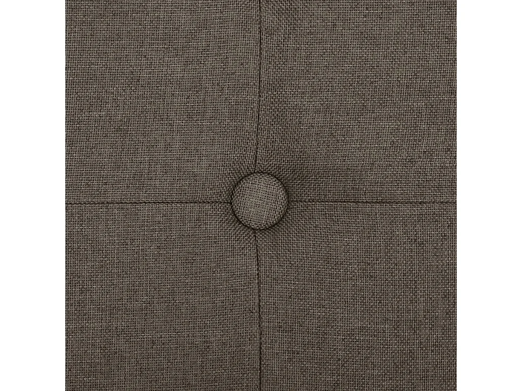 Banco de arrumação dobrável linho falso castanho