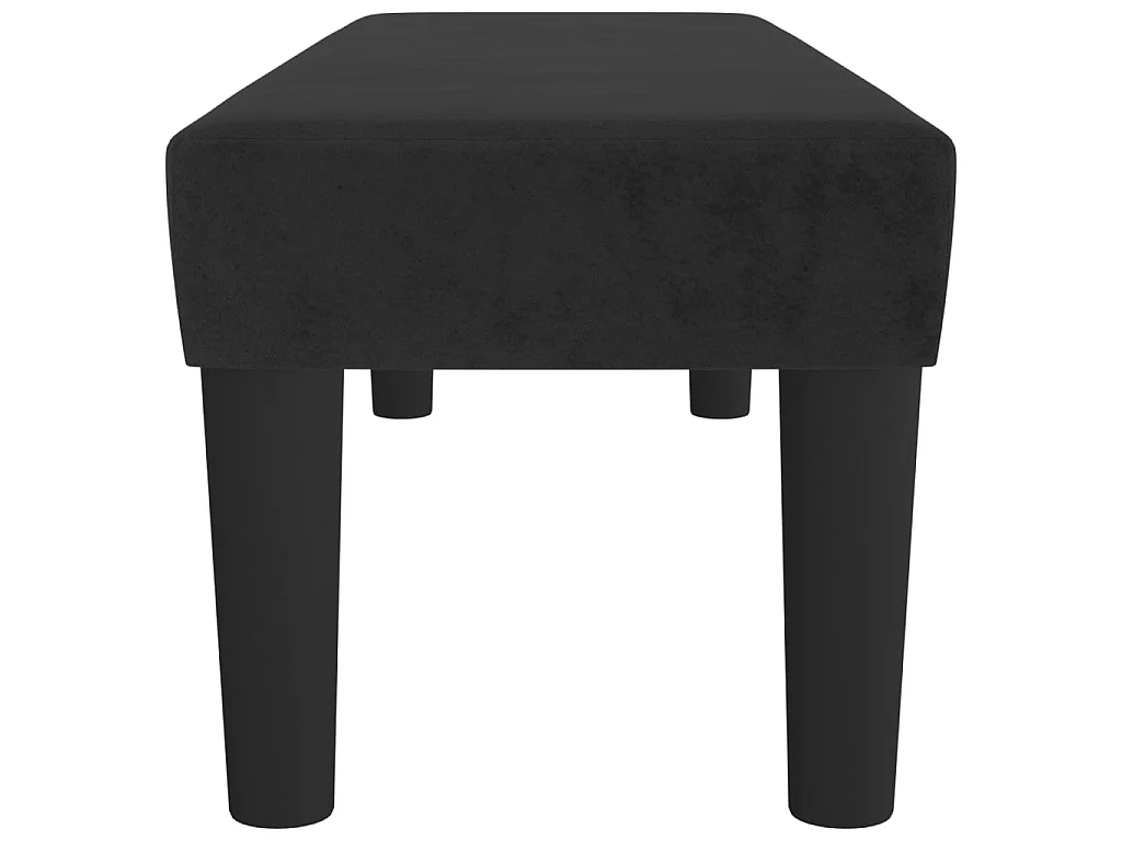 Banco 100x30x30 cm veludo preto