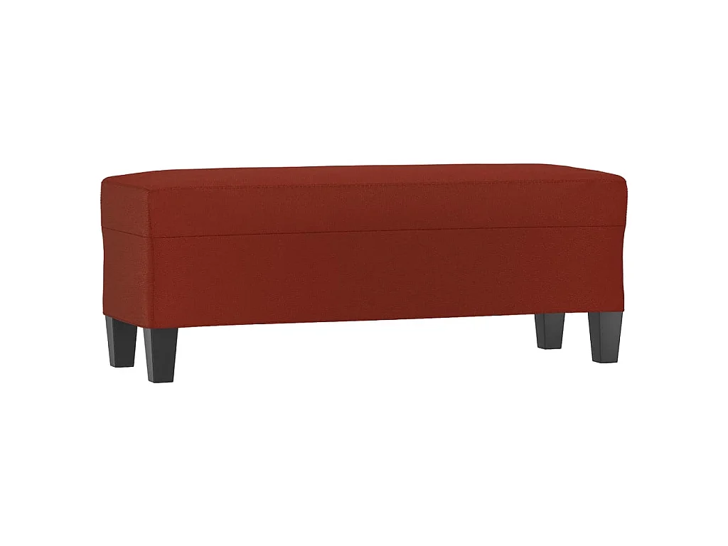Banc Rouge bordeaux 100x35x41 cm Similicuir