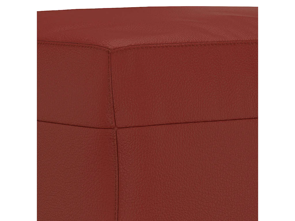 Banc Rouge bordeaux 100x35x41 cm Similicuir