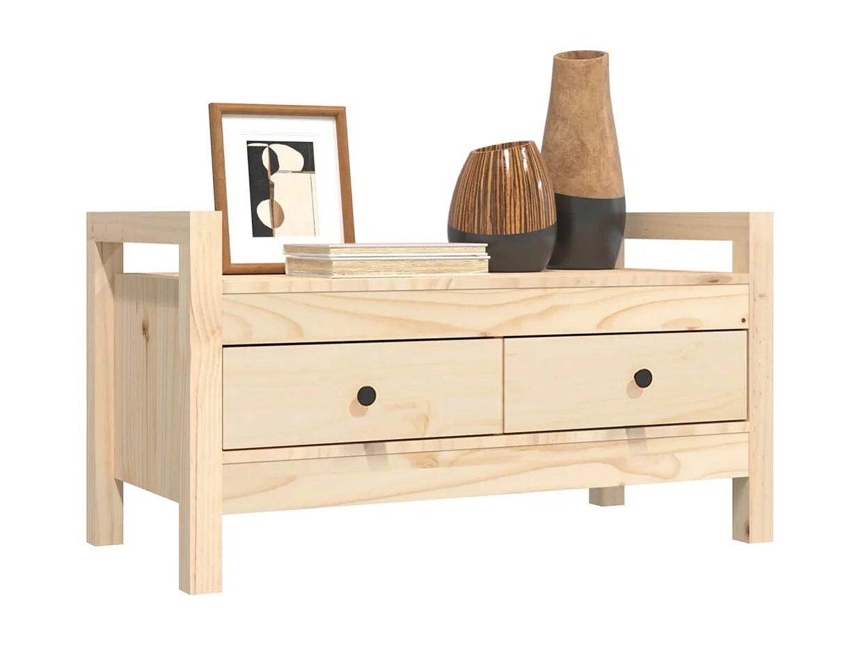 Banc d'entrée 80x40x43 cm Bois de pin massif