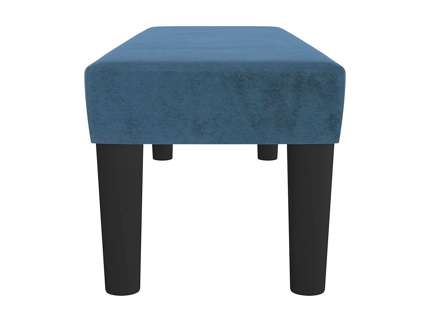 Bankje 100x30x30 cm fluweel donkerblauw