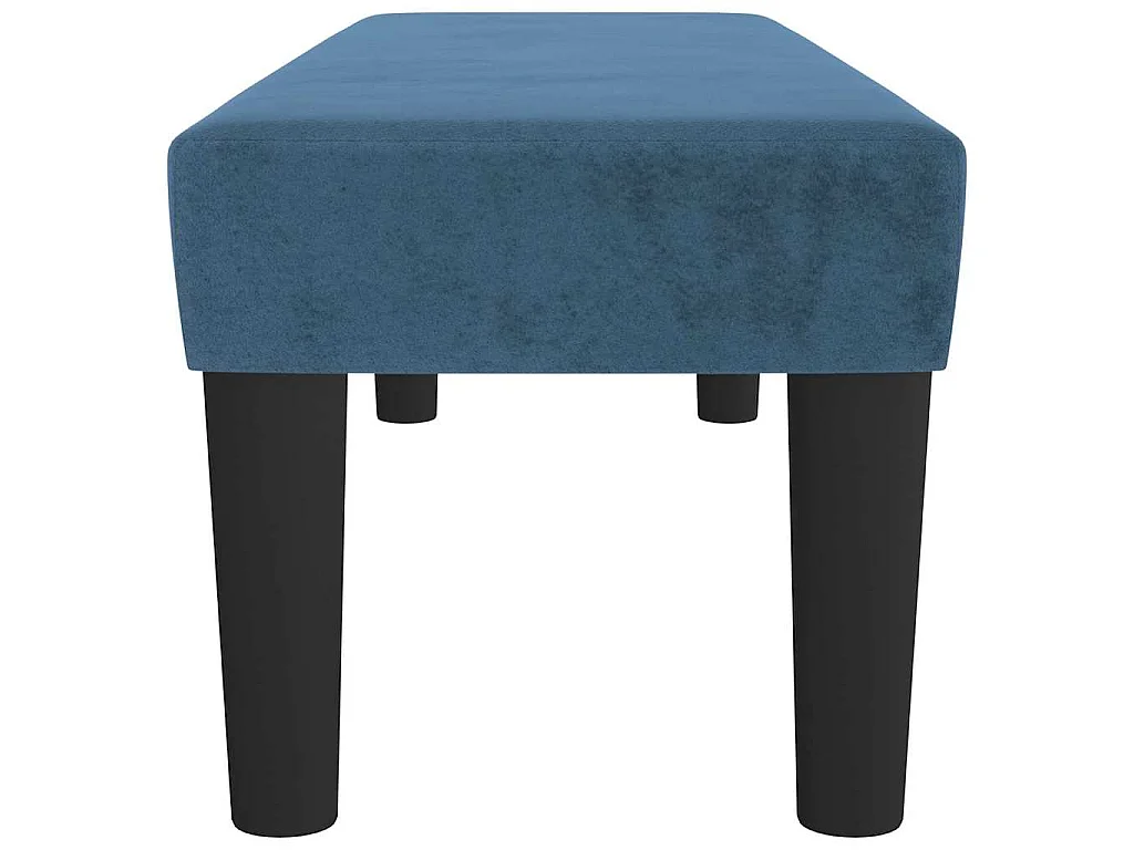 Banc Bleu foncé 100x30x30 cm Velours