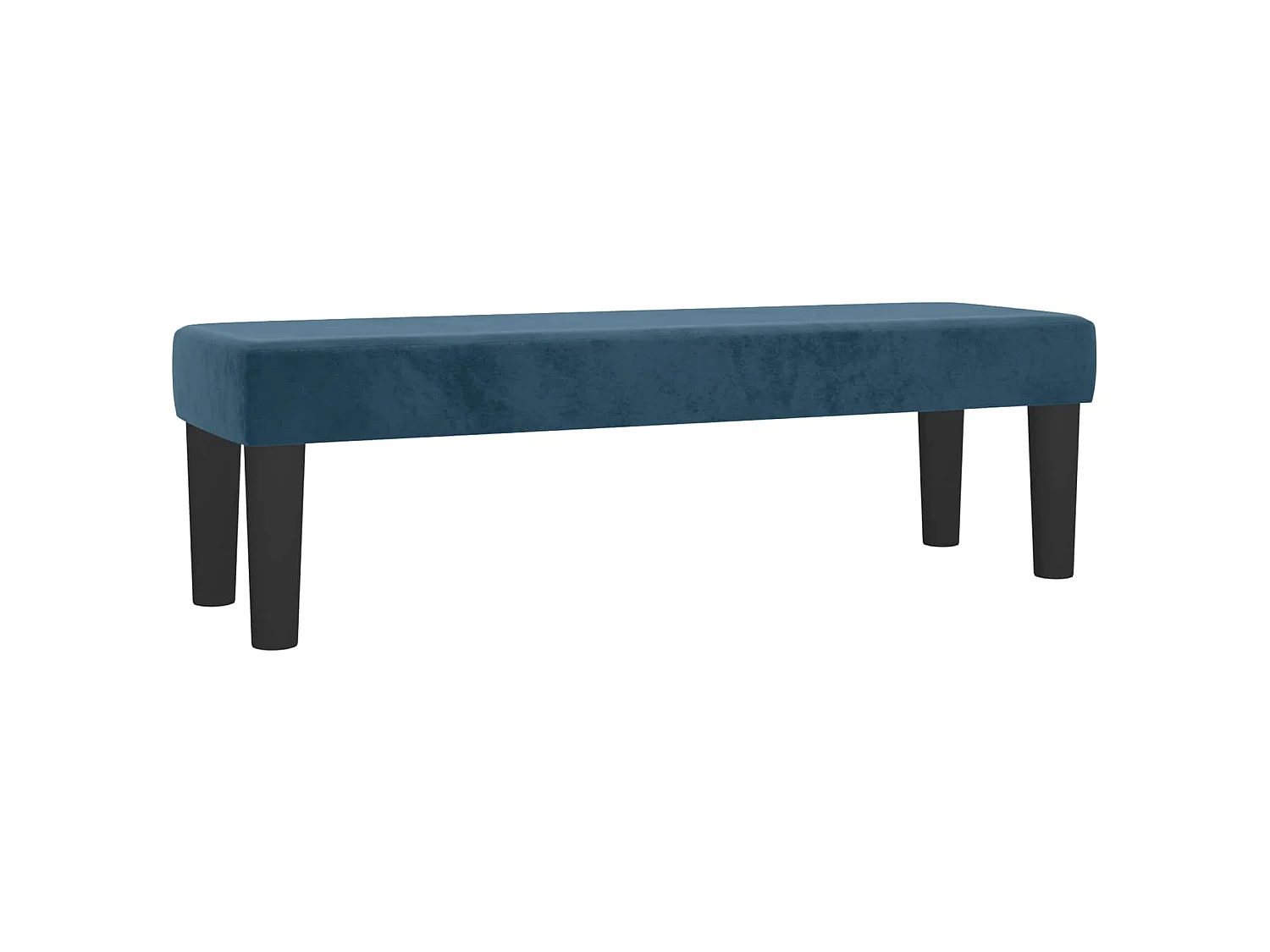 Banc Bleu foncé 100x30x30 cm Velours