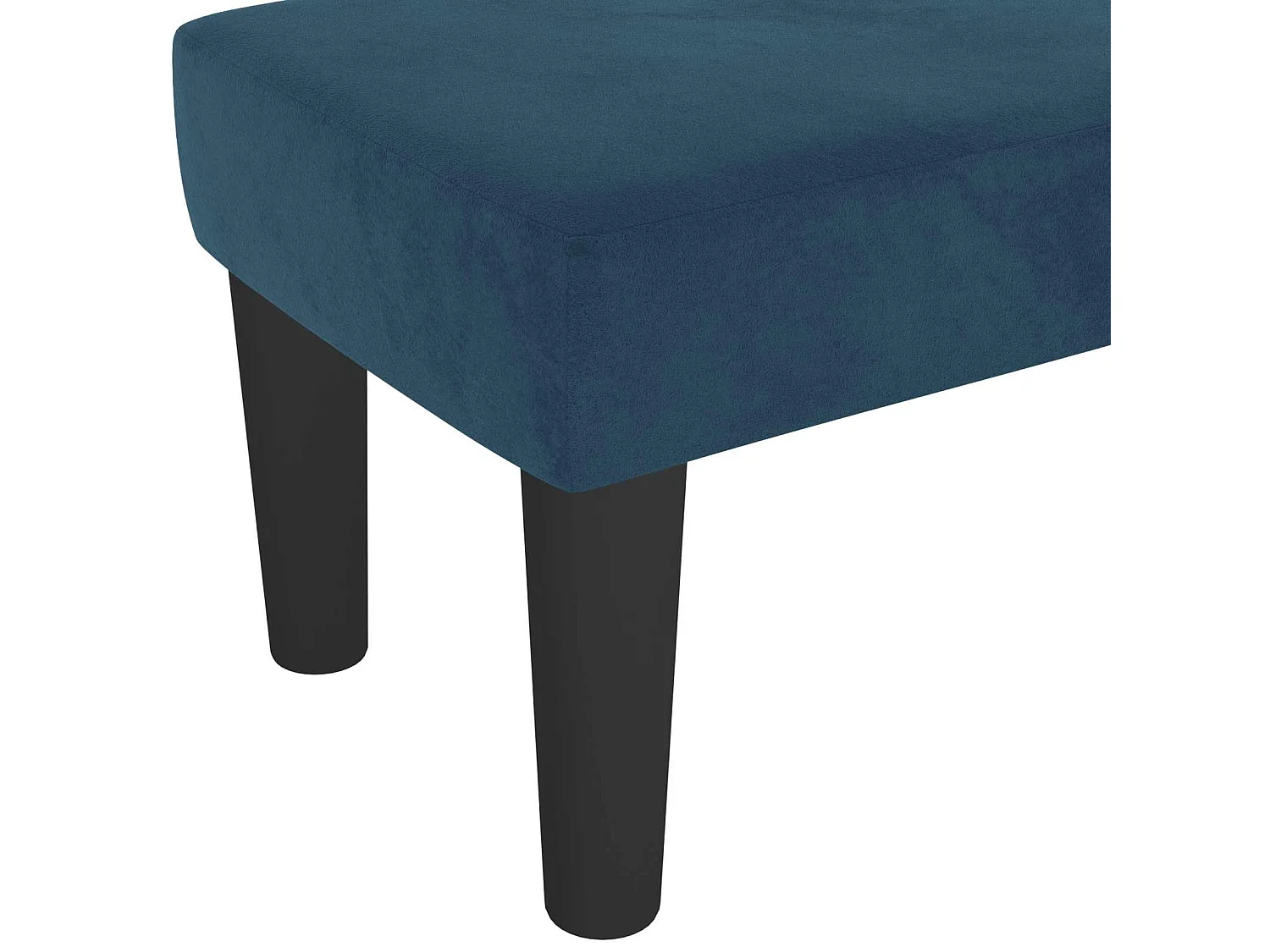Banc Bleu foncé 100x30x30 cm Velours