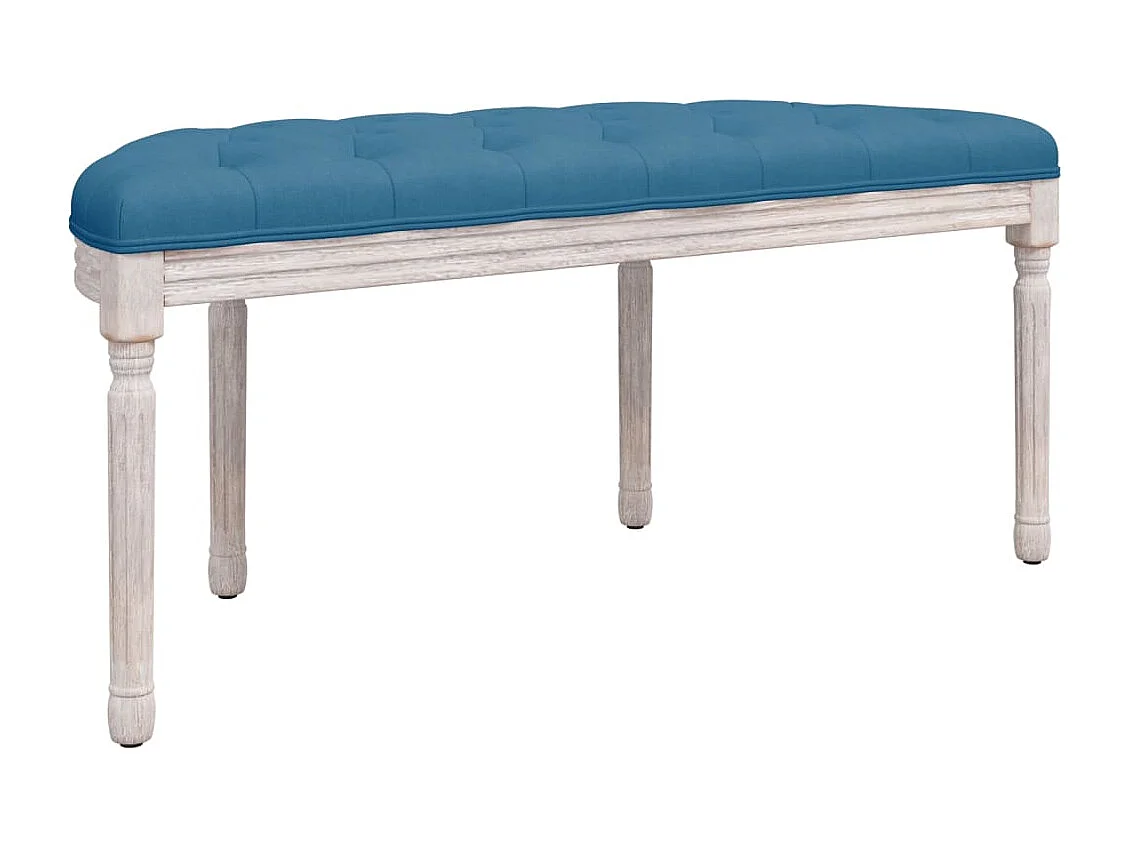 Banc Bleu 110,5x45x49 cm Velours