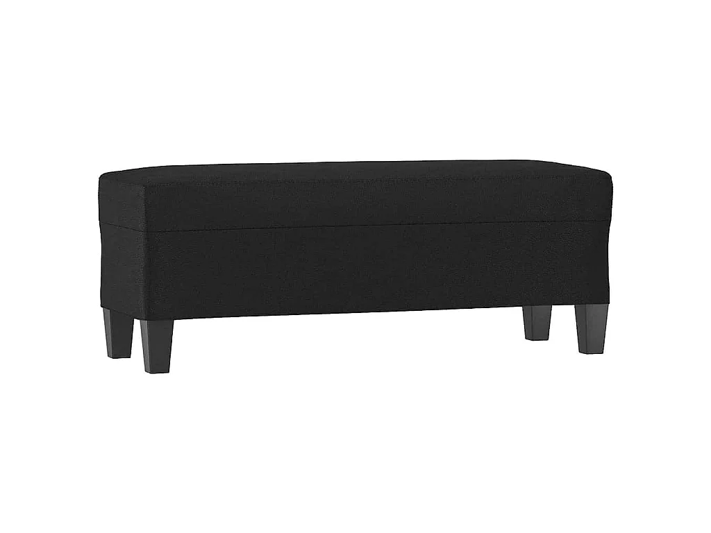 Banc Noir 100x35x41 cm Similicuir
