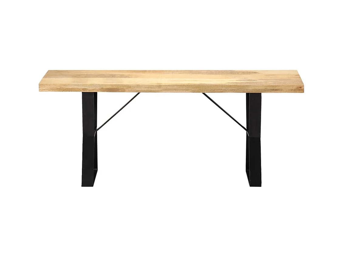 Bankje 110 cm massief mangohout