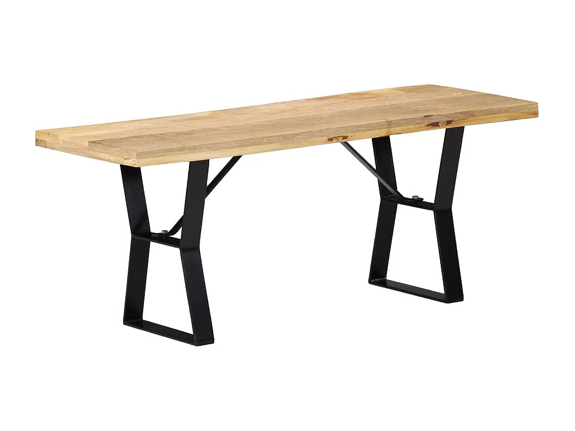 Bankje 110 cm massief mangohout
