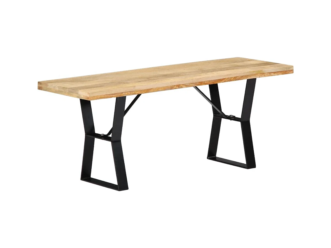 Banc 110 cm Bois de manguier massif