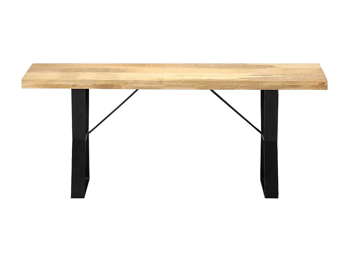 Sitzbank 110 cm Massivholz Mango