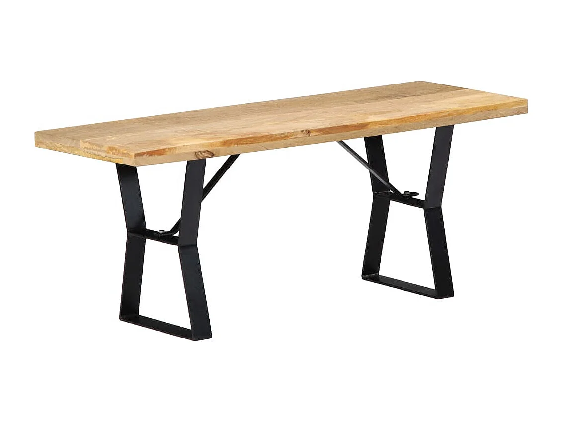 Sitzbank 110 cm Massivholz Mango