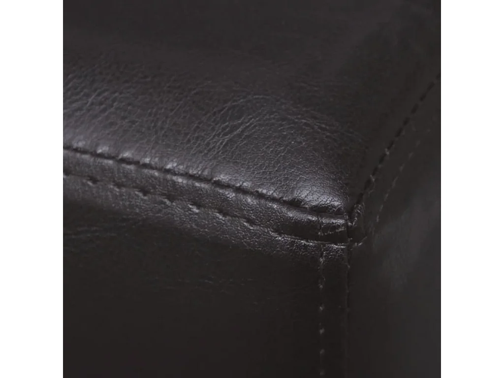 Banc 139,5 cm Marron foncé Similicuir