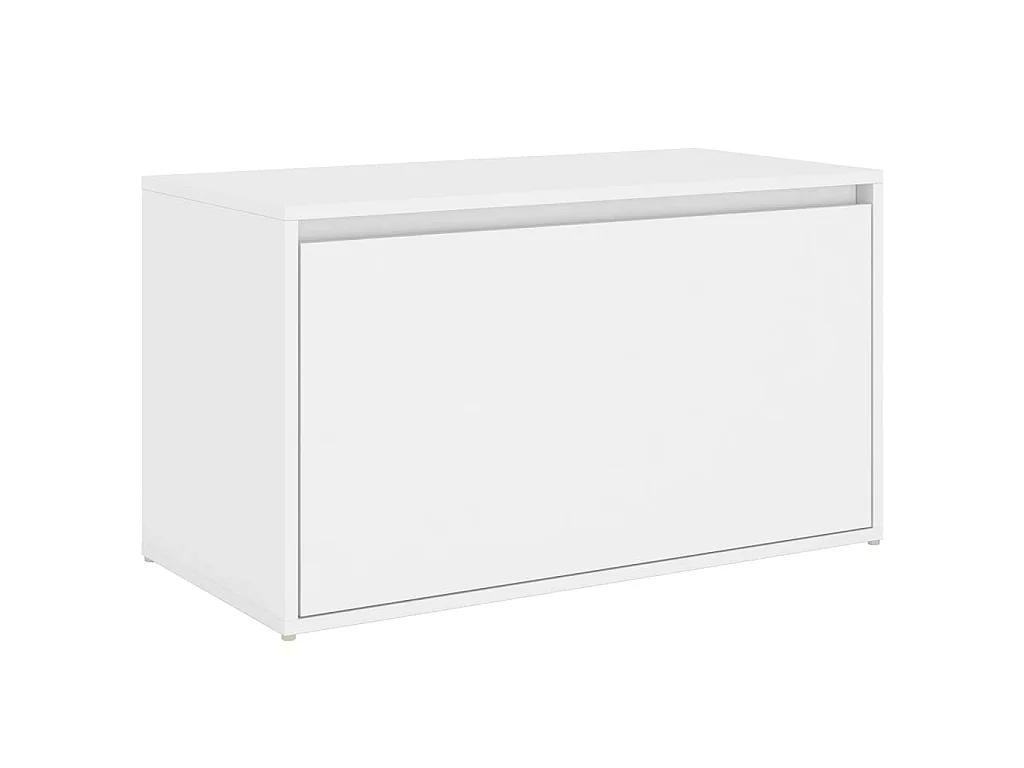 Banc d'entrée 80x40x45 cm Blanc Bois d’ingénierie