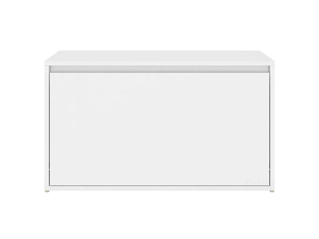 Banc d'entrée 80x40x45 cm Blanc Bois d’ingénierie