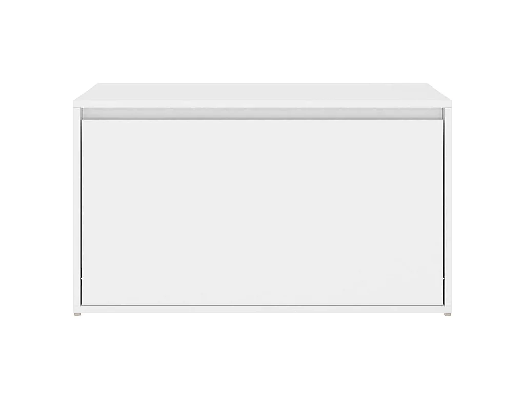 Banc d'entrée 80x40x45 cm Blanc Bois d’ingénierie