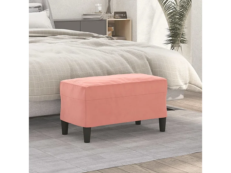 Sitzbank Rosa 70x35x41 cm Samt