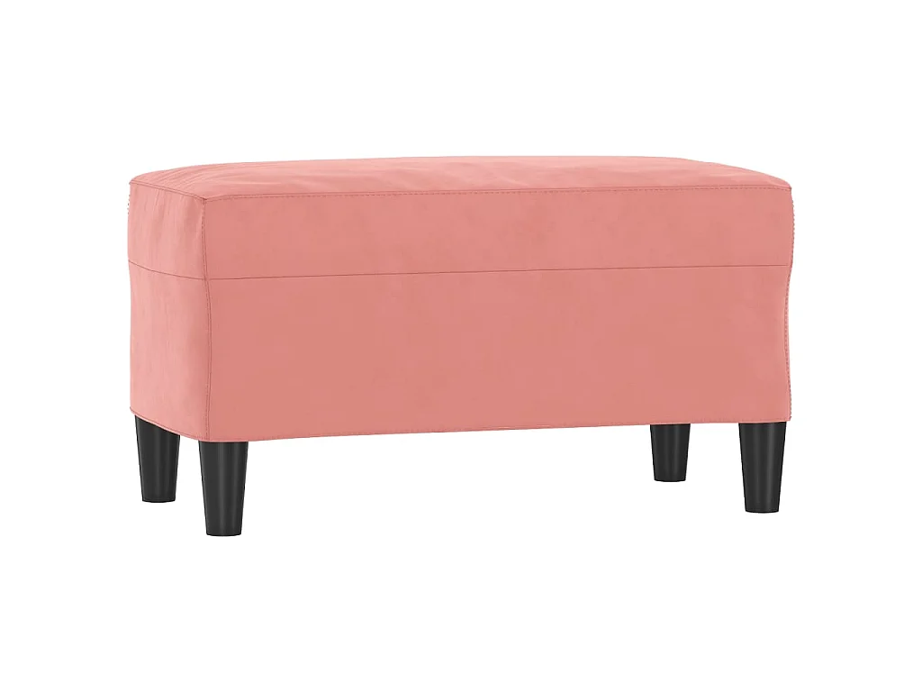 Banc Rose 70x35x41 cm Velours