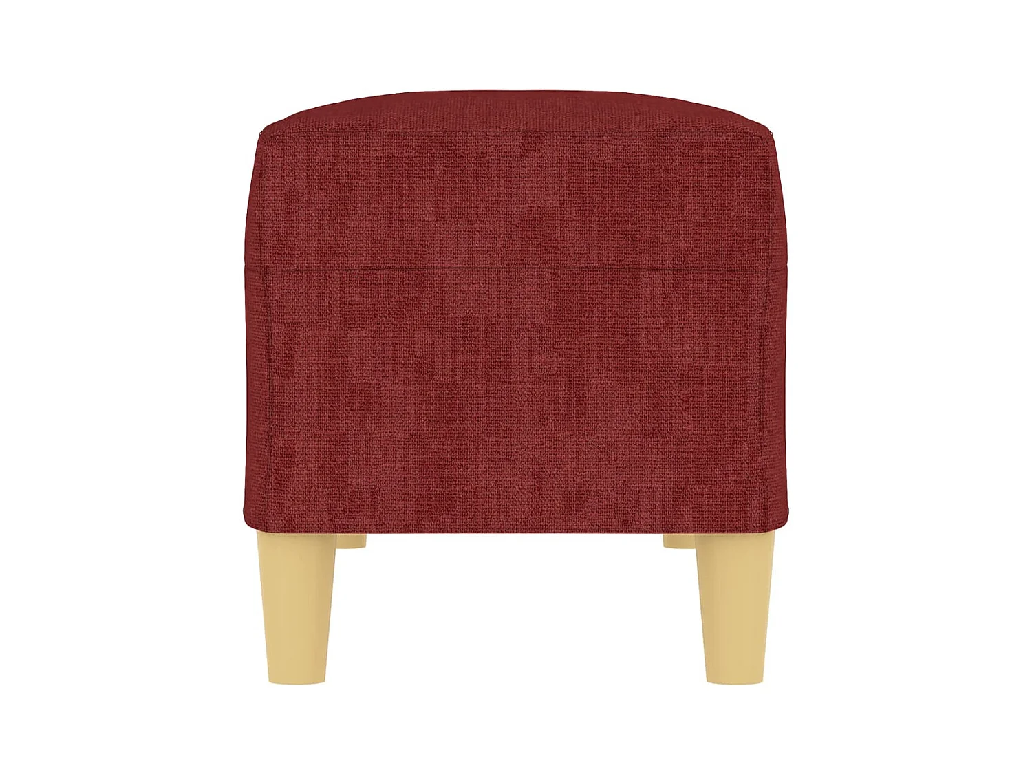 Banc Rouge bordeaux 100x35x41 cm Tissu