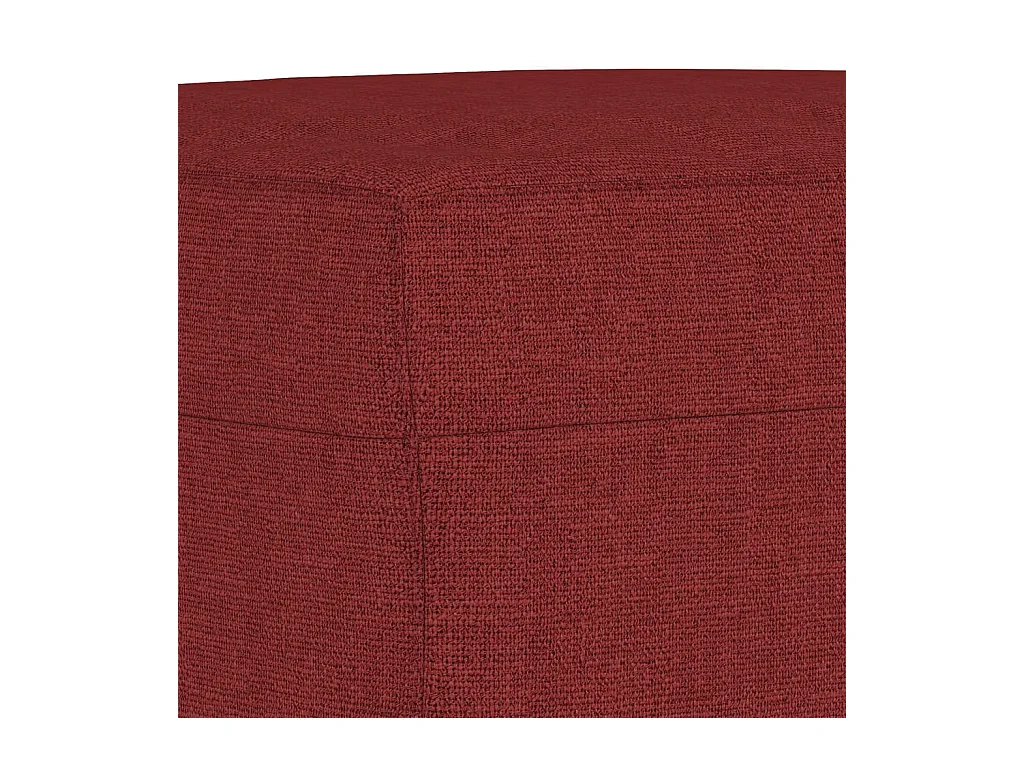 Banc Rouge bordeaux 100x35x41 cm Tissu