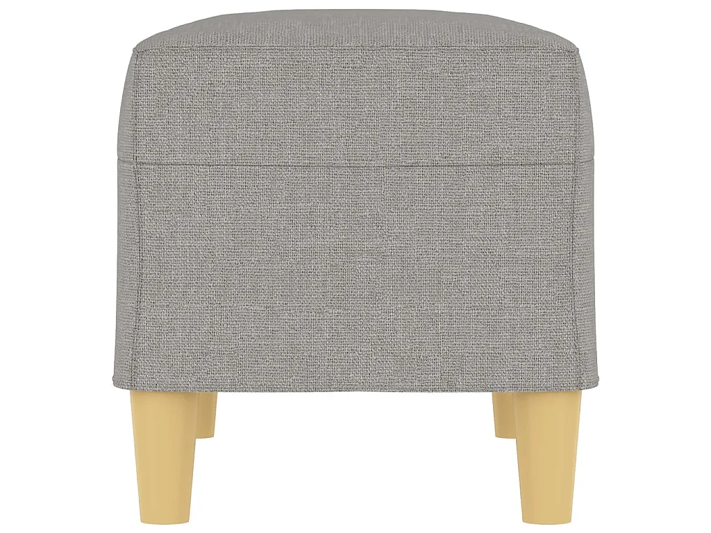 Sitzbank Hellgrau 70x35x41 cm Stoff