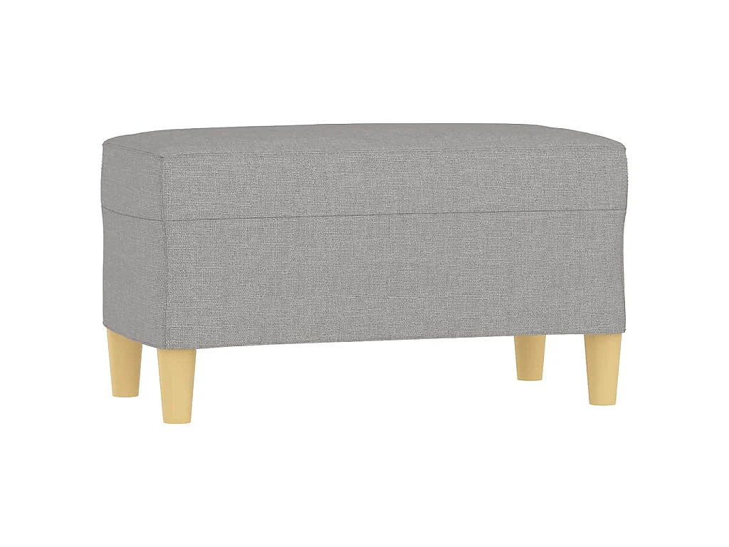 Banc Gris clair 70x35x41 cm Tissu