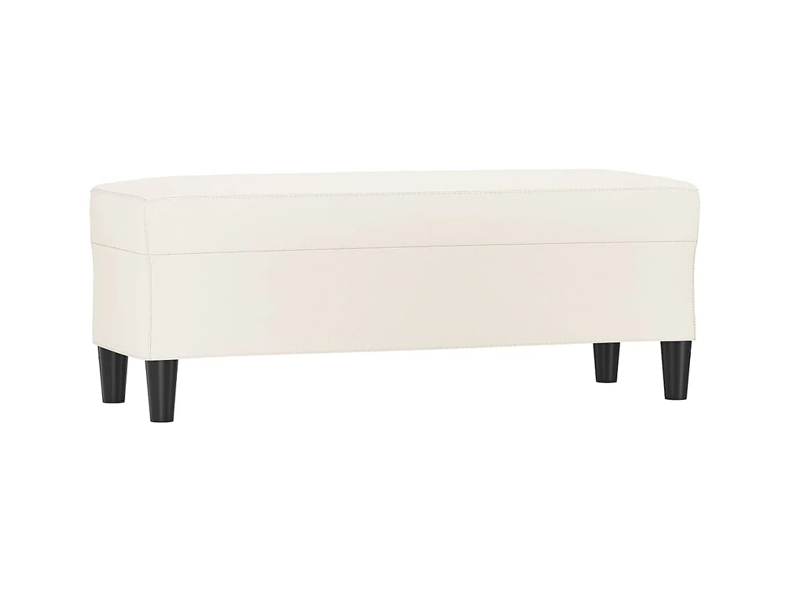 Banc Crème 100x35x41 cm Similicuir