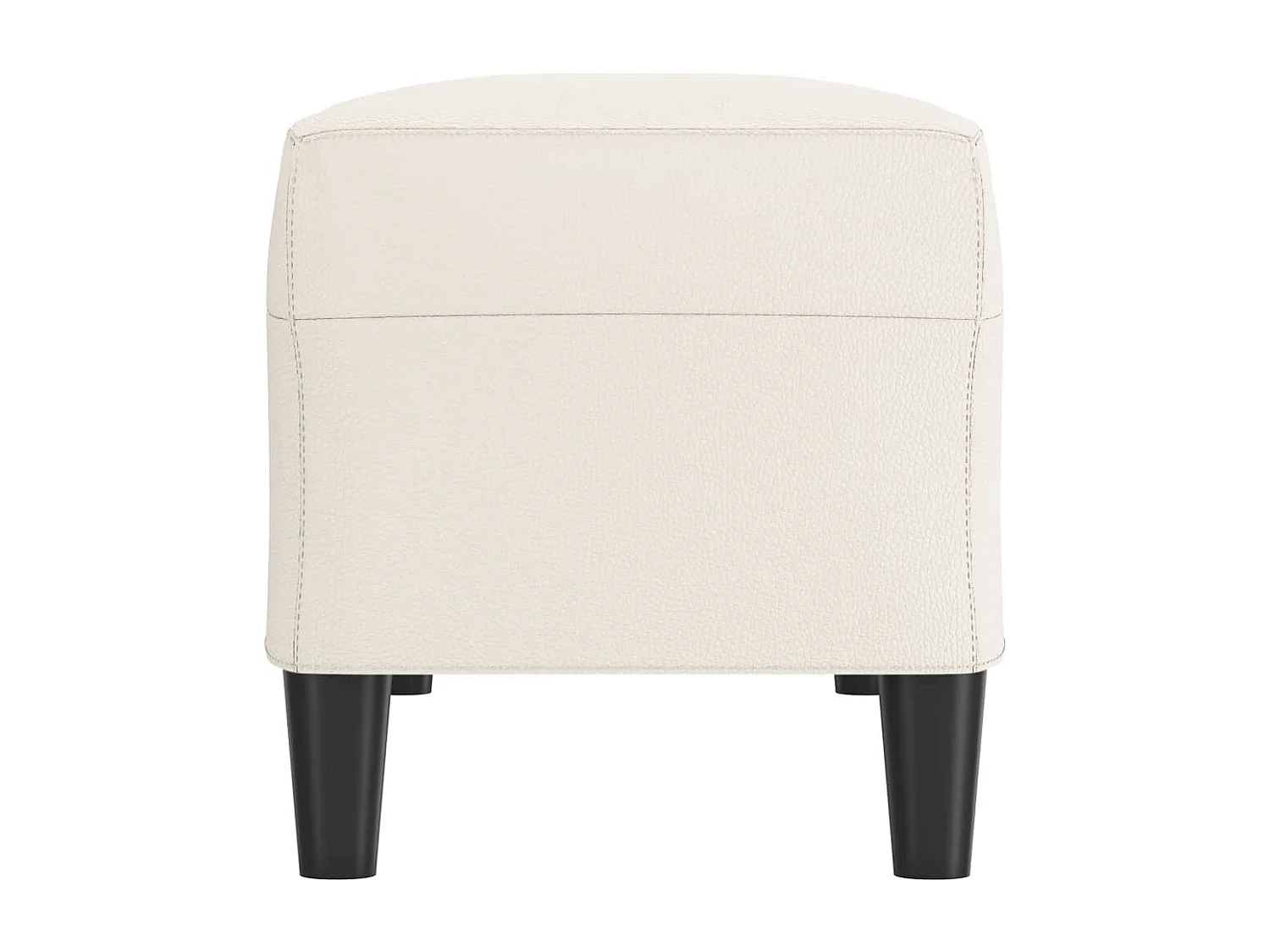 Sitzbank Creme 100x35x41 cm Kunstleder